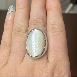 Pearl ‘Ice Fog’ Ring by Lia Sophia - Size 9